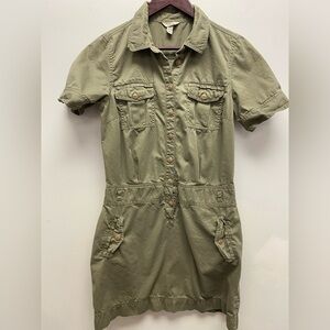 4 for $25 💚 Jacob Connexion Olive Green Utility Shirt Dress 💚 - 11/12